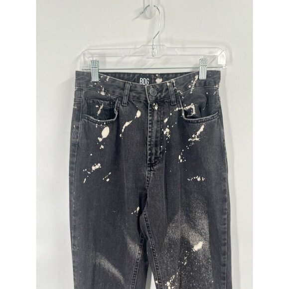 BDG Black Paint Splatter Mom Jeans Sz 27 - Picture 2 of 7